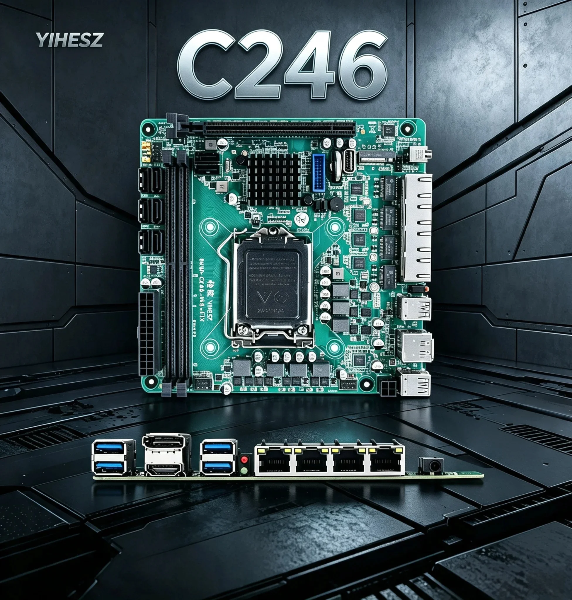 Nas Motherboard 8 Sata Mini Itx - Carte mère NAS ITX C246 prenant