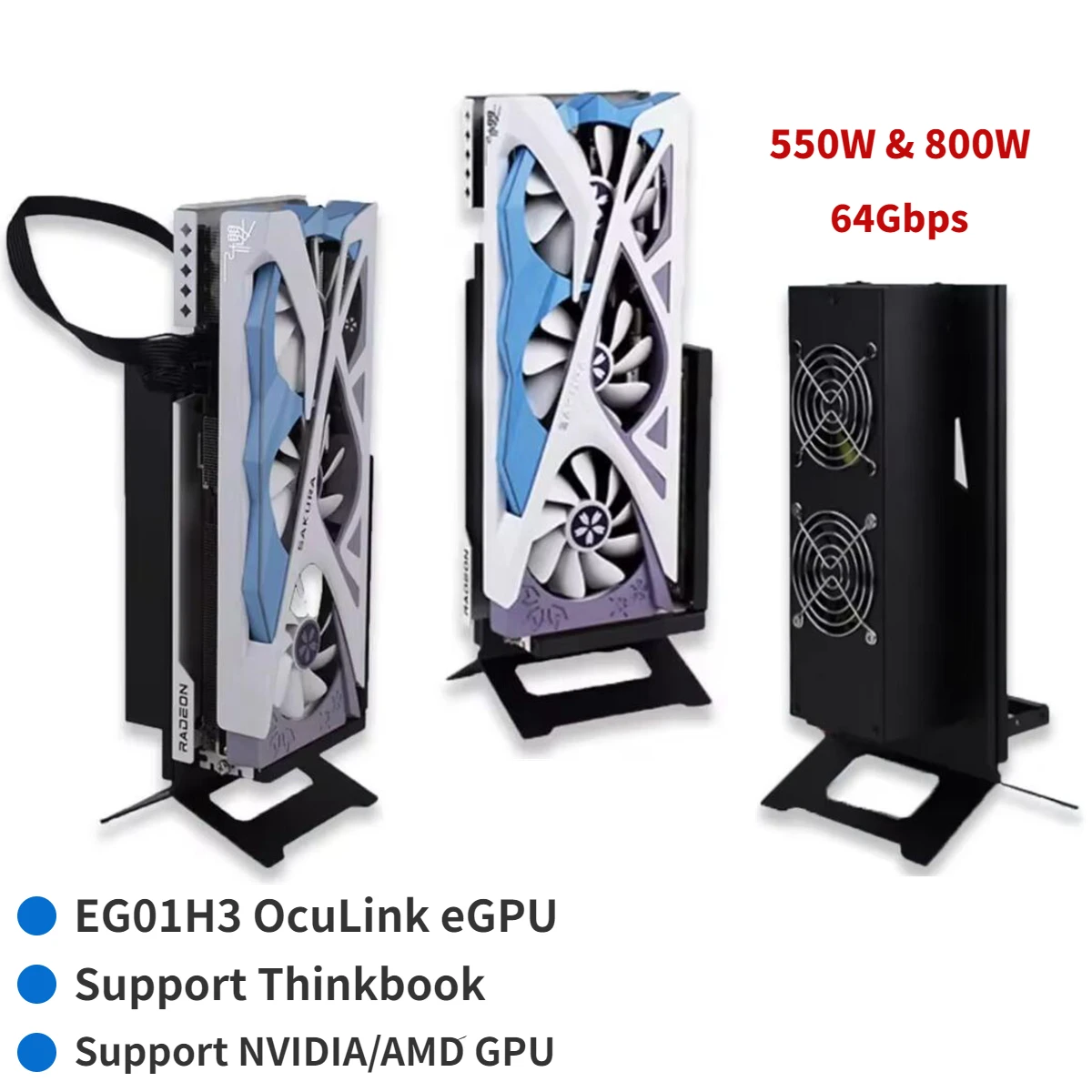 Oculink Egpu Mini Pc - OcuLink-Carte vidéo externe pour ordinateur portable,