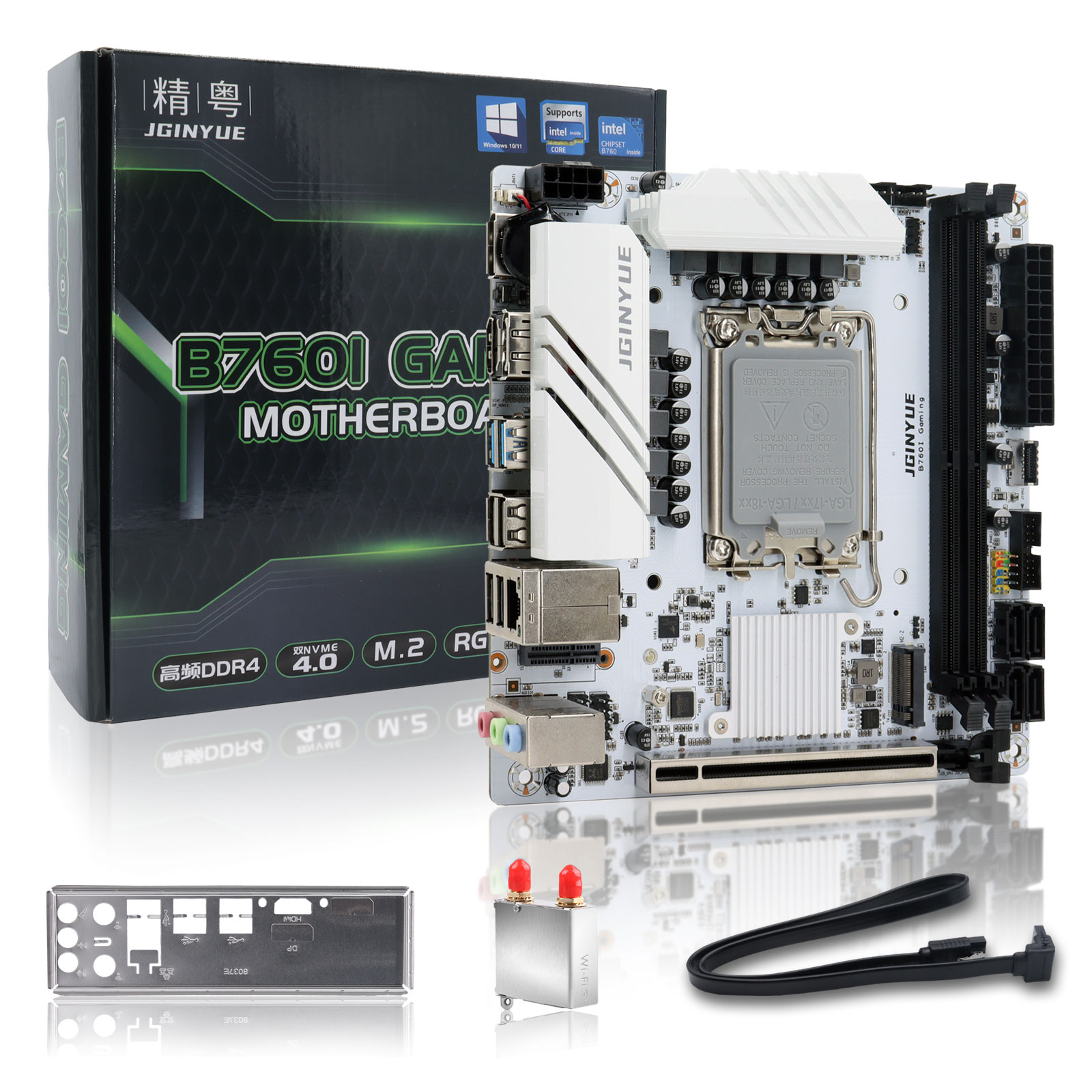 Lga1700 Itx Motherboard Ddr5 - Carte mère JGINYUE B760 LGA 1700