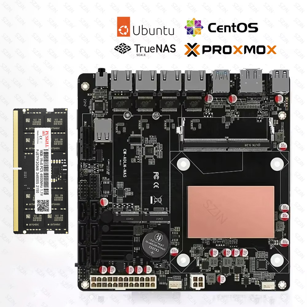 Carte mère ITX N150 pour NAS,  - Nas Motherboard 8 Sata Mini Itx avis et prix