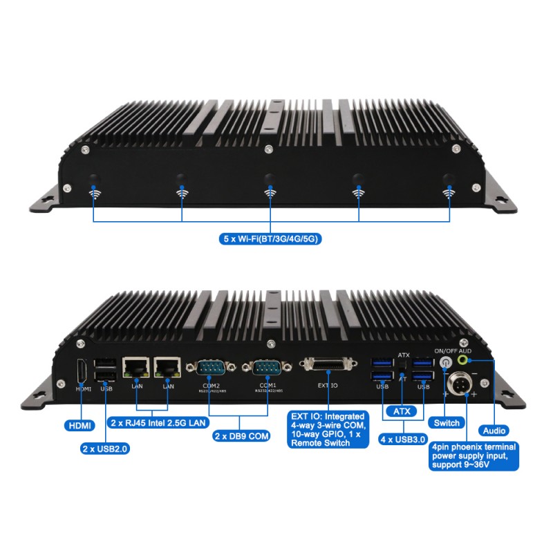 PC industriel sans ventilateur - Fanless Industrial Pc Rs485 Core I7 avis et prix