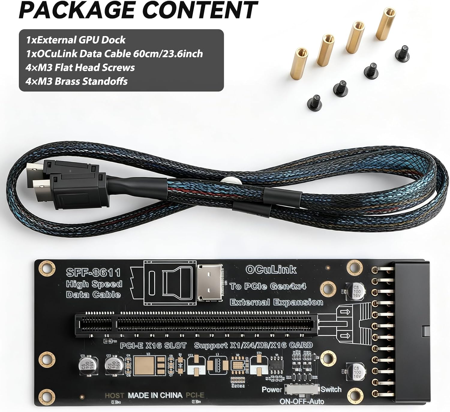 Adaptateur OCuLink PCIe 4.0 X4 - Oculink Egpu Mini Pc avis et prix