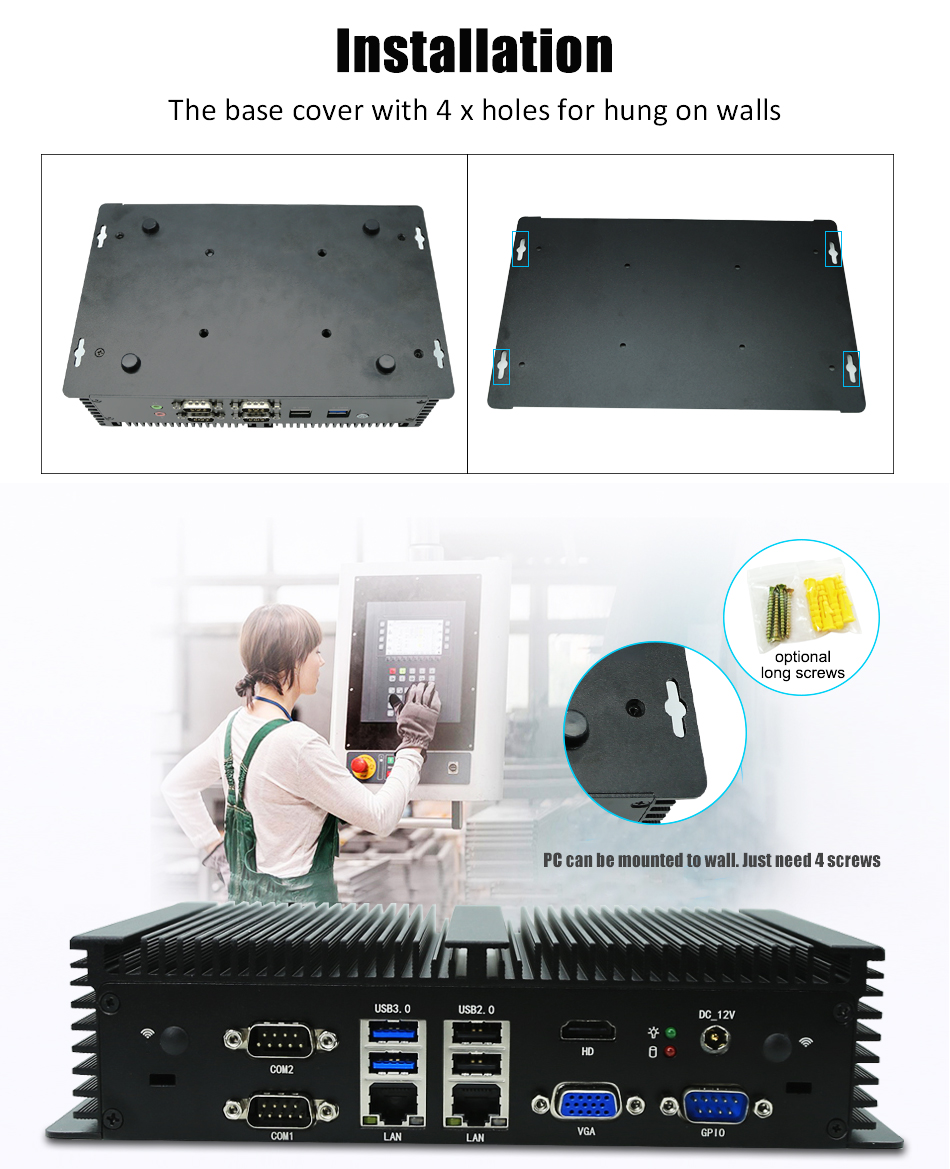 PC intégré sans ventilateur In - Fanless Industrial Pc Rs485 Core I7 avis et prix