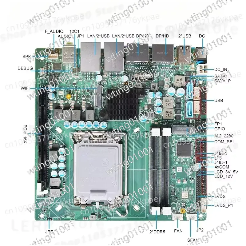Carte mère Mini ITX 13e généra - Lga1700 Itx Motherboard Ddr5 avis et prix