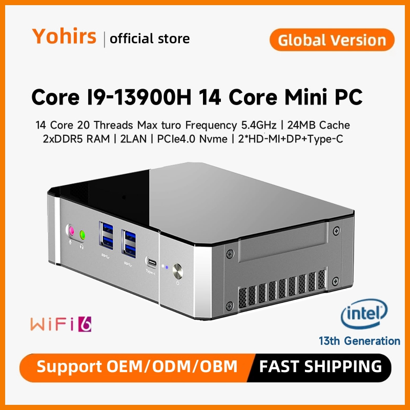 Yohirs-Mini PC de jeu 13th Isa - Intel Core I9 13900H Mini Pc avis et prix